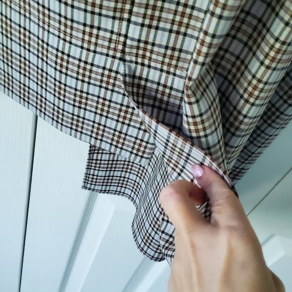 Tibi Sana Check Colorblock Shift Dress 2 Asymmetric Modern Lagenlook Deconstruct - Picture 14 of 15